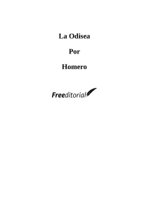 La Odisea de Homero: Canto I - Literatura Clásica