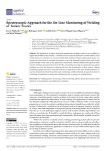 Welding Monitoring via Spectroscopy: Tanker Truck Quality