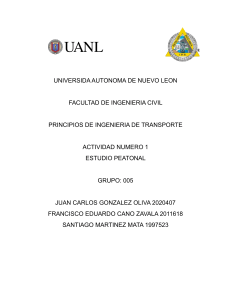 Estudio Peatonal UANL: Análisis y Recomendaciones