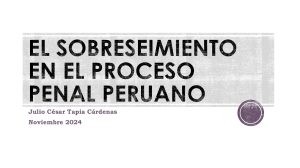 Sobreseimiento en el Proceso Penal Peruano