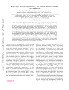 Magic-Angle Graphene Superconductivity: A New Platform