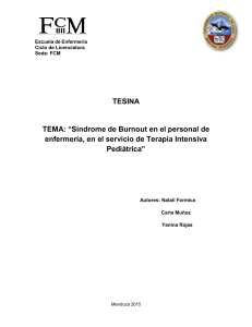 Síndrome de Burnout en Enfermería Pediátrica: Estudio y Propuestas