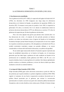 Alternancia Democrática en España (1982-2024)