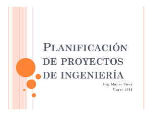 Planificación de Proyectos de Ingeniería: Presentación