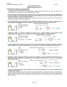 Principio de Pascal: Ejercicios Resueltos 4º ESO