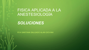 Física Aplicada a la Anestesiología: Soluciones