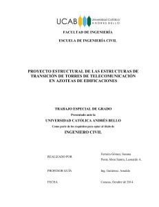 Proyecto Estructural Torres Telecomunicación en Azoteas