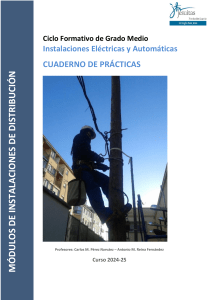 Instalaciones Eléctricas: Cuaderno de Prácticas Distribución