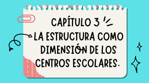 Estructura Organizativa en Centros Escolares