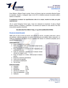 Balanza Analítica VIBRA HT 220g: Especificaciones y Características