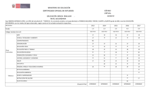 Certificado Oficial de Estudios - Debora Espinoza Lopez