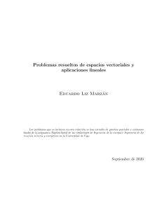 Problemas Resueltos Álgebra Lineal: Espacios Vectoriales y Aplicaciones