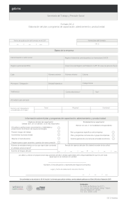 Formulario DC-2: Plan de Capacitación y Adiestramiento STPS