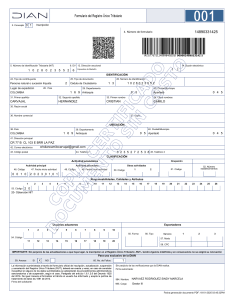 Tax Registration Form (RUT) - Colombia