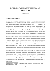 Terapia Familiar Breve Centrada en Soluciones (TBCS)