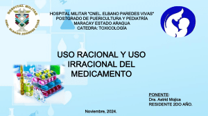 Uso Racional e Irracional de Medicamentos en Pediatría