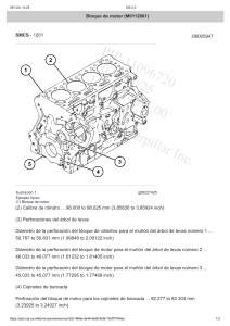 Bloque de Motor Caterpillar: Especificaciones y Montaje