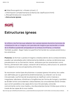 Estructuras Ígneas: Formación y Tipos