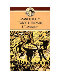 Manifiestos Futuristas de Marinetti