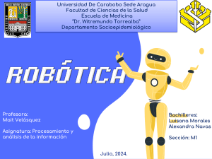 Robótica: Definición, Historia y Leyes (Presentación)