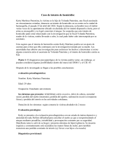 Informe Psicológico: Intento de Homicidio y Trastornos Mentales