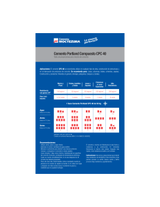 Tabla de Proporciones Cemento CPC 40: Mezcla de Concreto