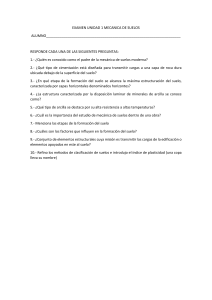 Examen Unidad 1: Mecánica de Suelos