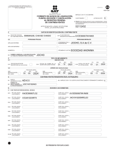 Formulario de Avisos Fiscales en México (SAT)