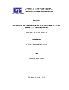 Diseño SCAPT para Consumo Humano: Monografía Ingeniería Civil