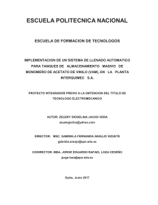 Sistema Automático Llenado Tanques VAM - Proyecto Electromecánico