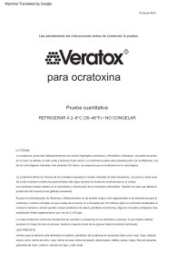 Veratox: Prueba Cuantitativa de Ocratoxina - Instrucciones