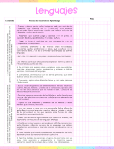 Plan de Estudios Lenguajes: Desarrollo del Aprendizaje