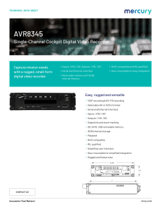 AVR8345 Digital Video Recorder Data Sheet | Mercury Systems