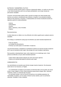 Nutrición y Rendimiento Atlético: Guía para Deportistas