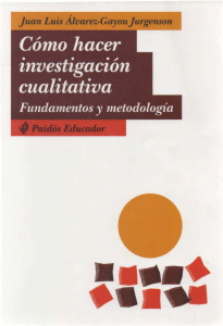 Cómo Hacer Investigación Cualitativa: Fundamentos y Metodología