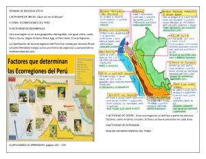 Biología: Ecorregiones del Perú y Sistema Inmunitario