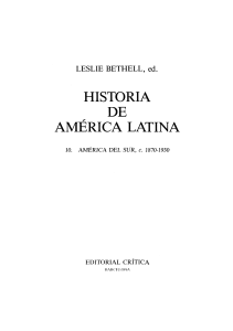 Historia de América Latina: América del Sur, 1870-1930