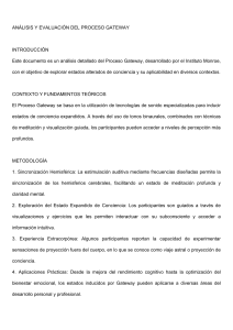 Análisis Proceso Gateway: Conciencia Expandida