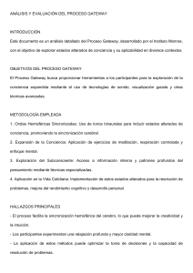 Análisis del Proceso Gateway: Conciencia y Desarrollo Personal