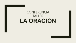 Taller sobre la Oración: Tipos y Ejemplos