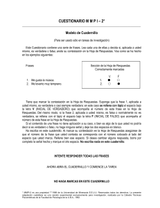 Cuestionario MMPI-2: Test de Personalidad para Investigación