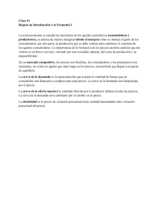 Microeconomía: Repaso de Introducción a la Economía I