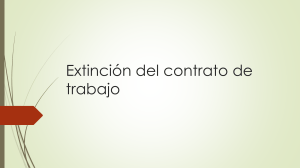 Extinción del Contrato de Trabajo: Causas y Efectos