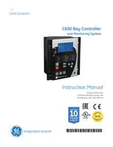 C650 Bay Controller Instruction Manual