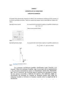 Cinemática de las Vibraciones: Conceptos Generales