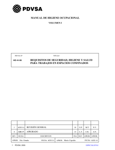 Manual PDVSA: Seguridad en Espacios Confinados