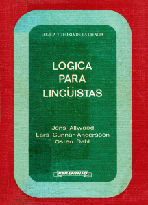 Lógica para Lingüistas: Introducción a la Lógica Formal