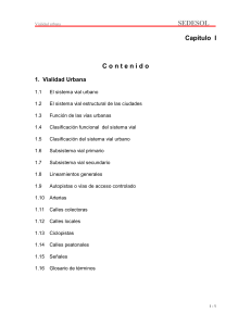 Vialidad Urbana: Planificación y Clasificación del Sistema Vial