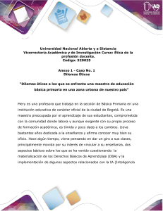 Dilemas Éticos Docentes: Caso de Estudio en Primaria