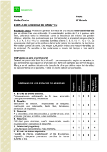 Escala de Ansiedad de Hamilton: Evaluación y Puntuación